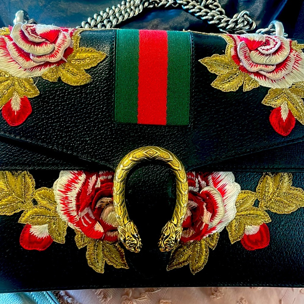 Gucci floral purse authentic